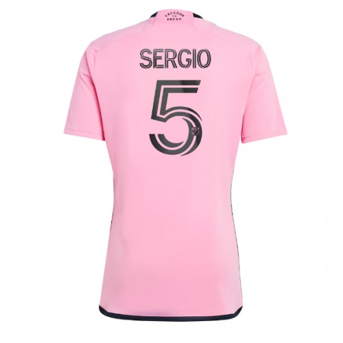 Fotbalové Dres Inter Miami Sergio Busquets #5 Domácí 2024-25 Krátký Rukáv